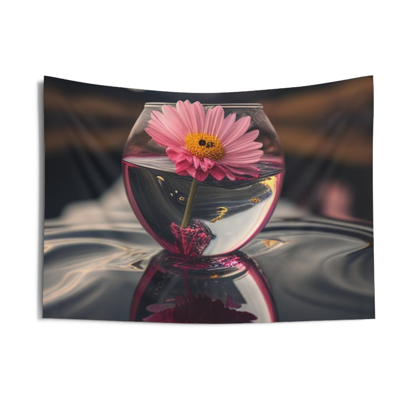 Indoor Wall Tapestries Pink Daisy 1