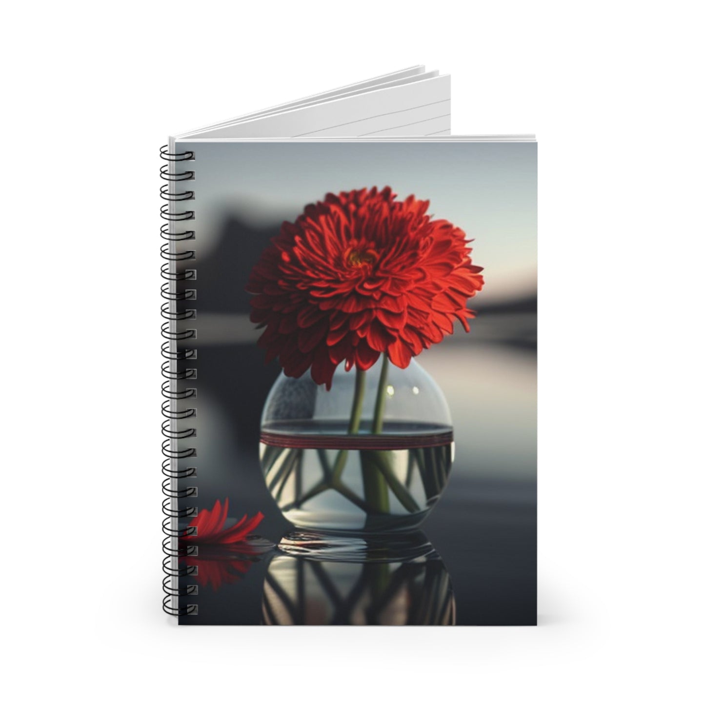 Spiral Notebook - Ruled Line Chrysanthemum 2