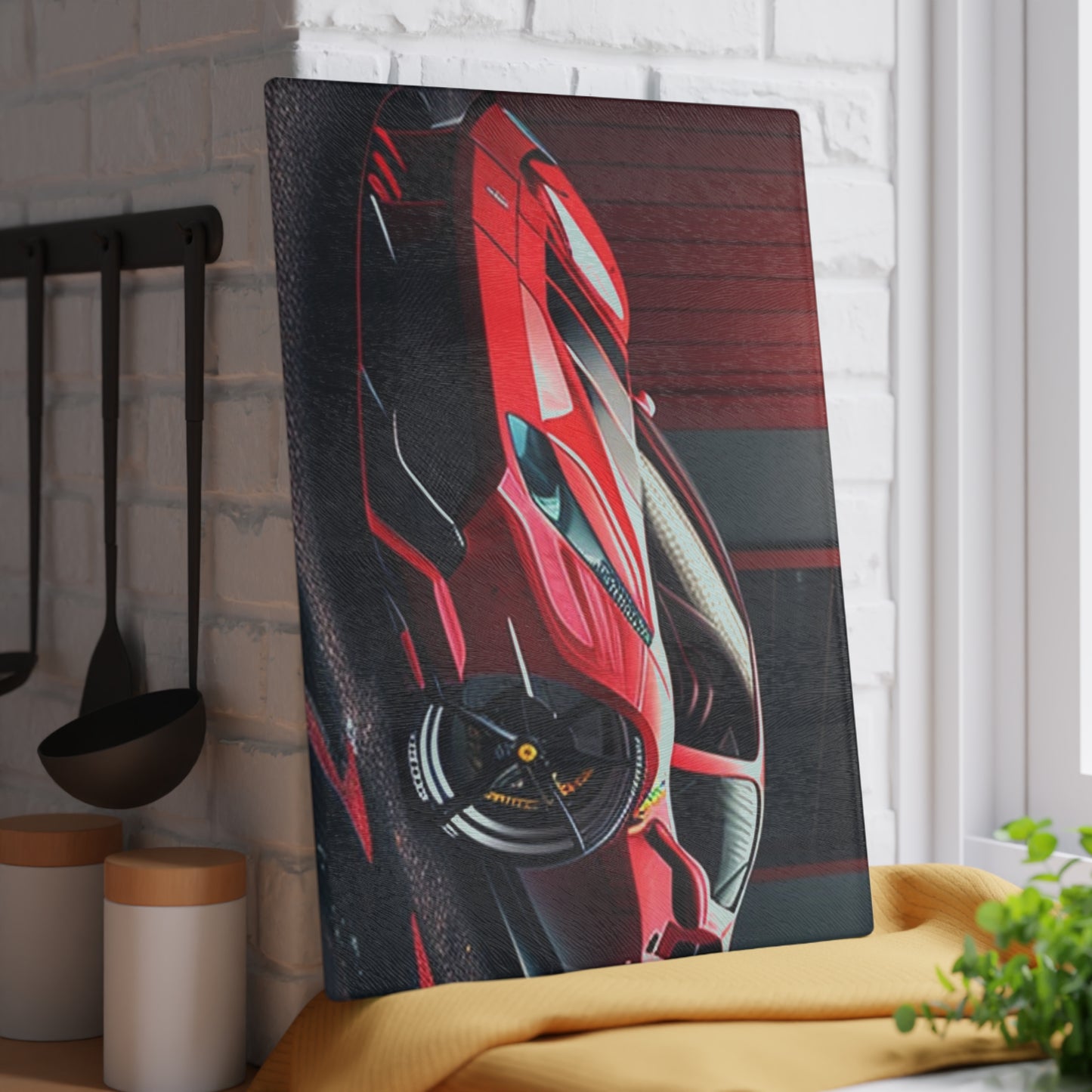 Glass Cutting Board Ferrari Hyper 1