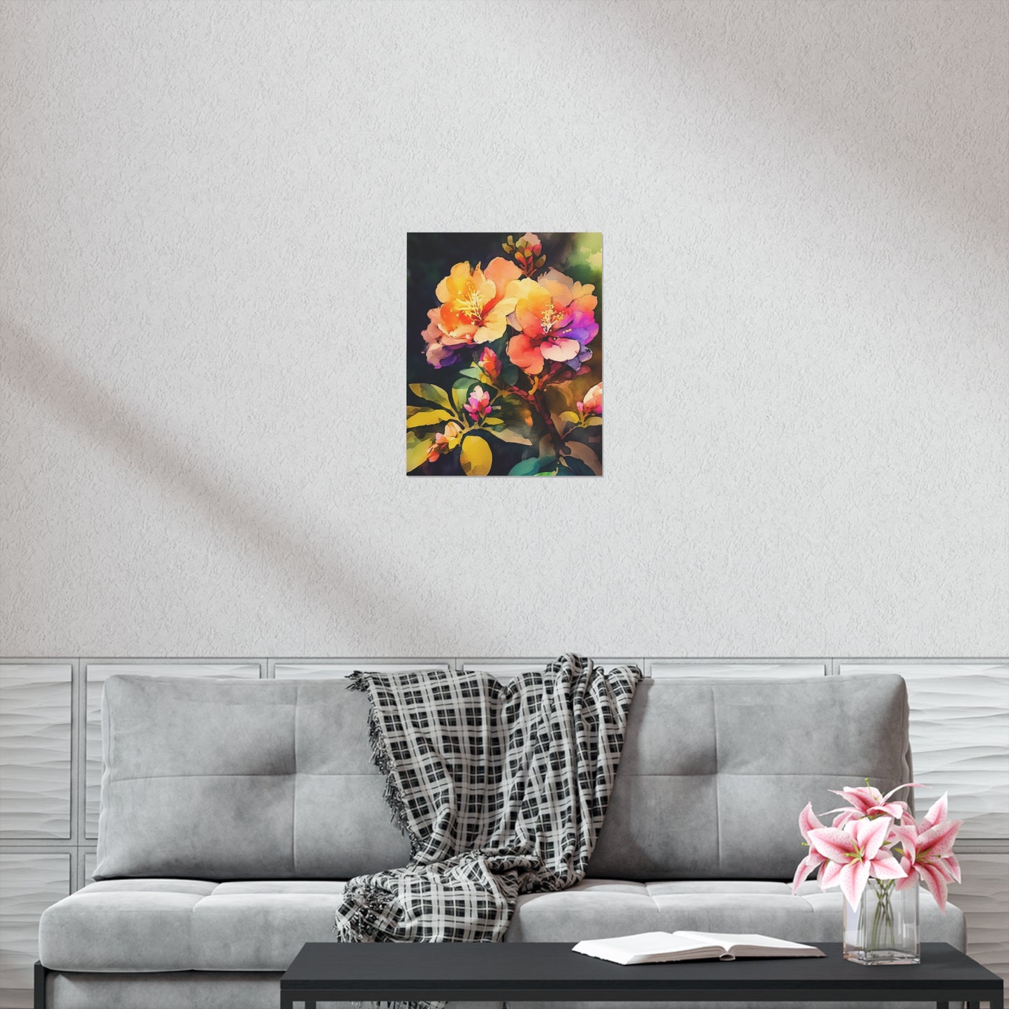 Premium Matte Vertical Posters Bright Spring Flowers 2