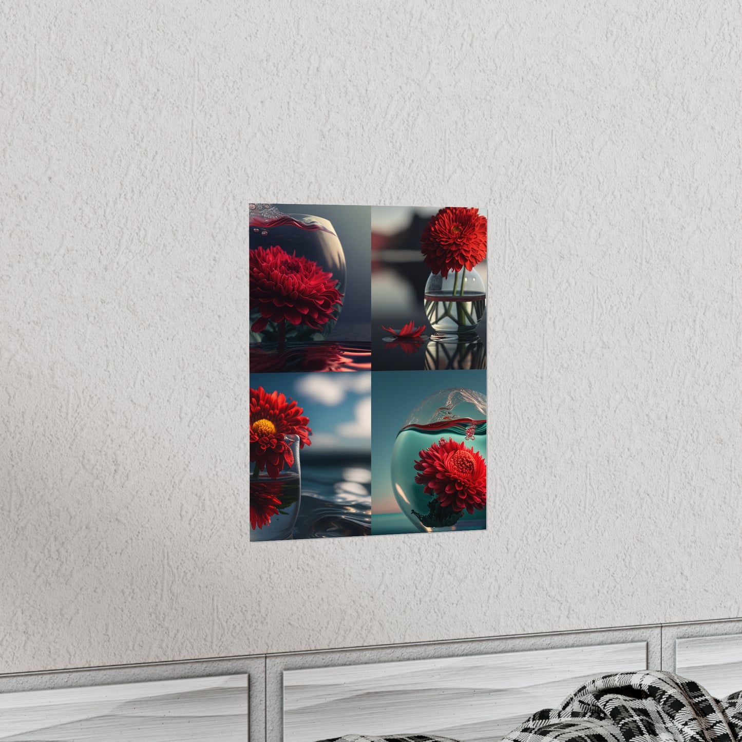 Premium Matte Vertical Posters Chrysanthemum 5