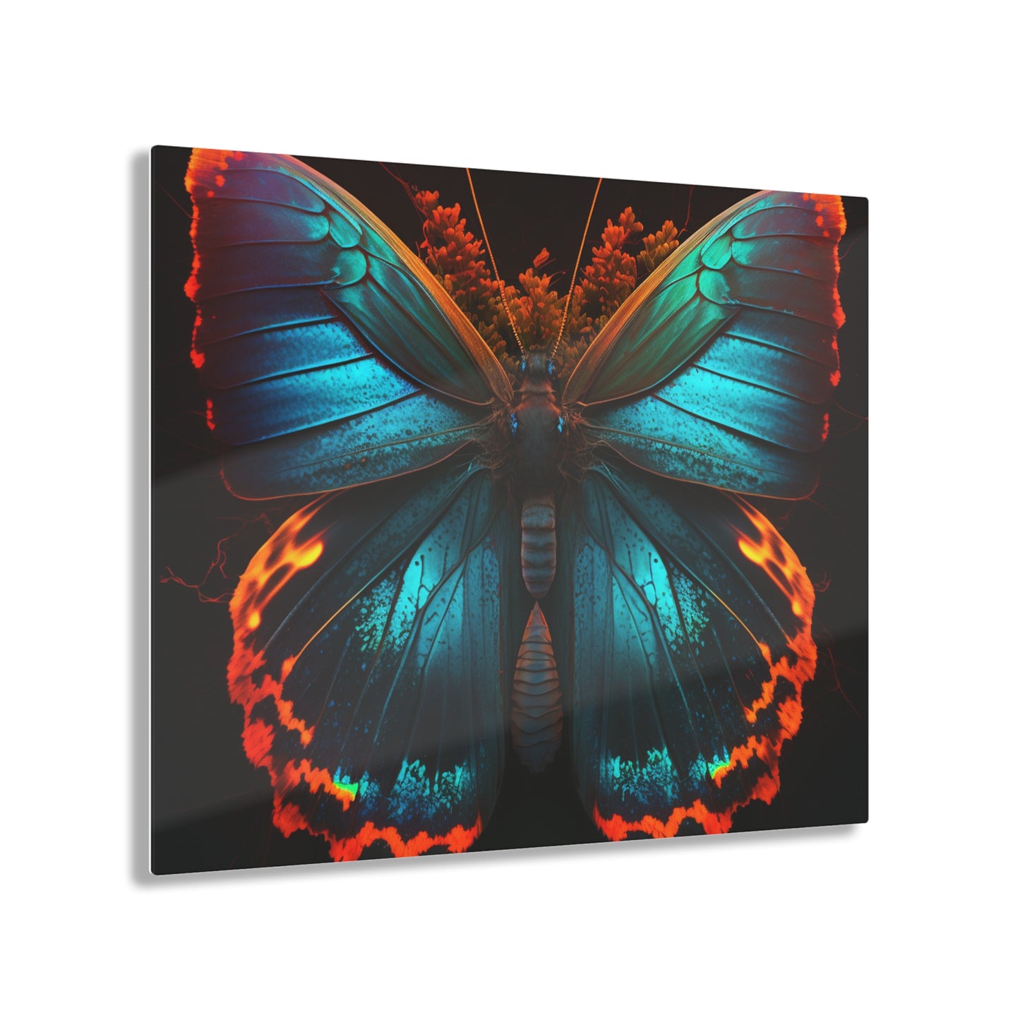 Acrylic Prints Neon Butterfly Flair 3