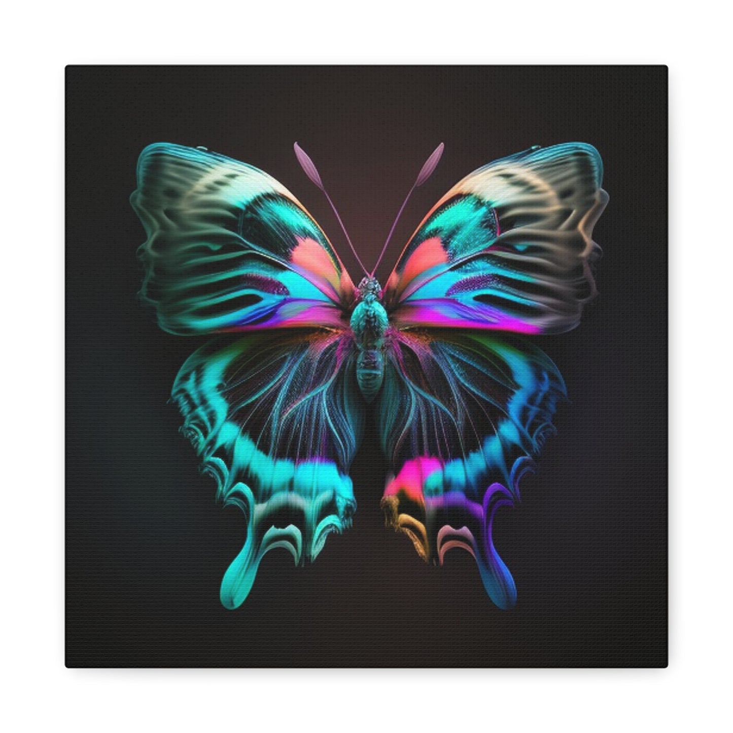 Canvas Gallery Wraps Neon Butterfly Fusion 3