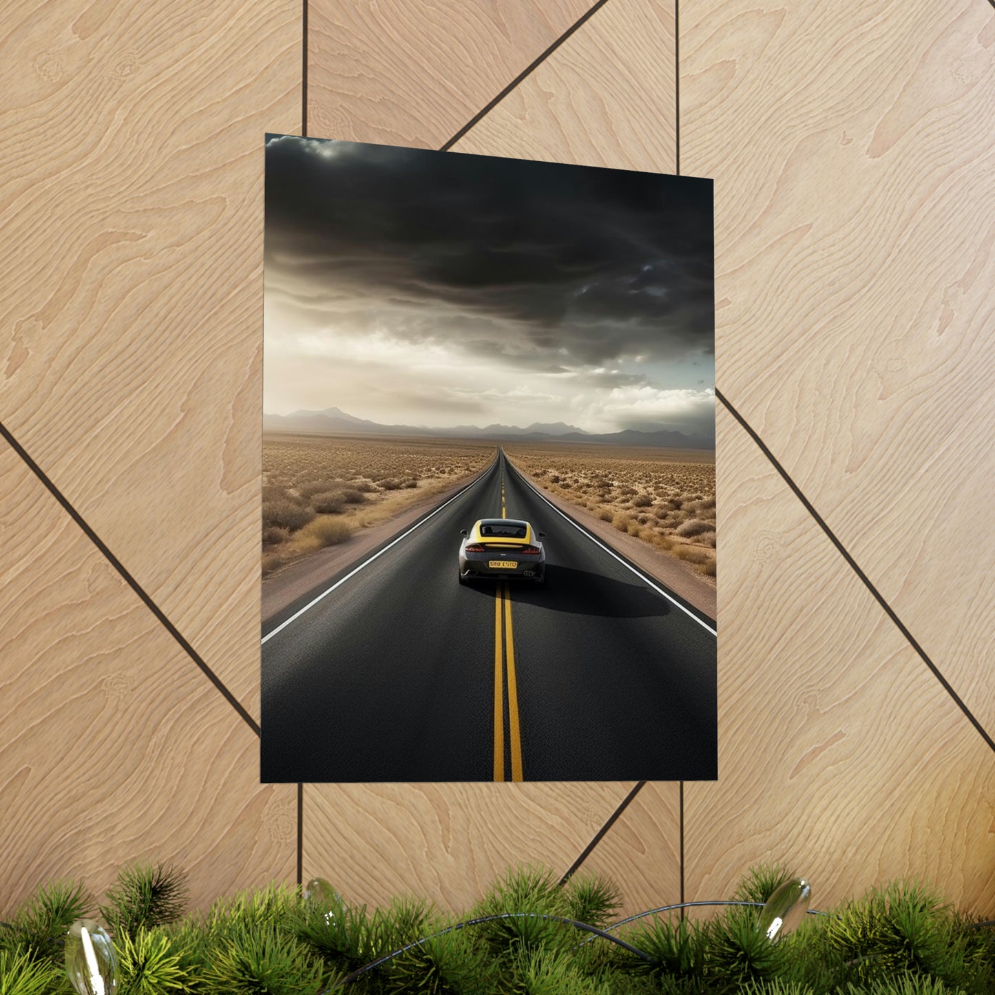 Premium Matte Vertical Posters Ferrari Road 2