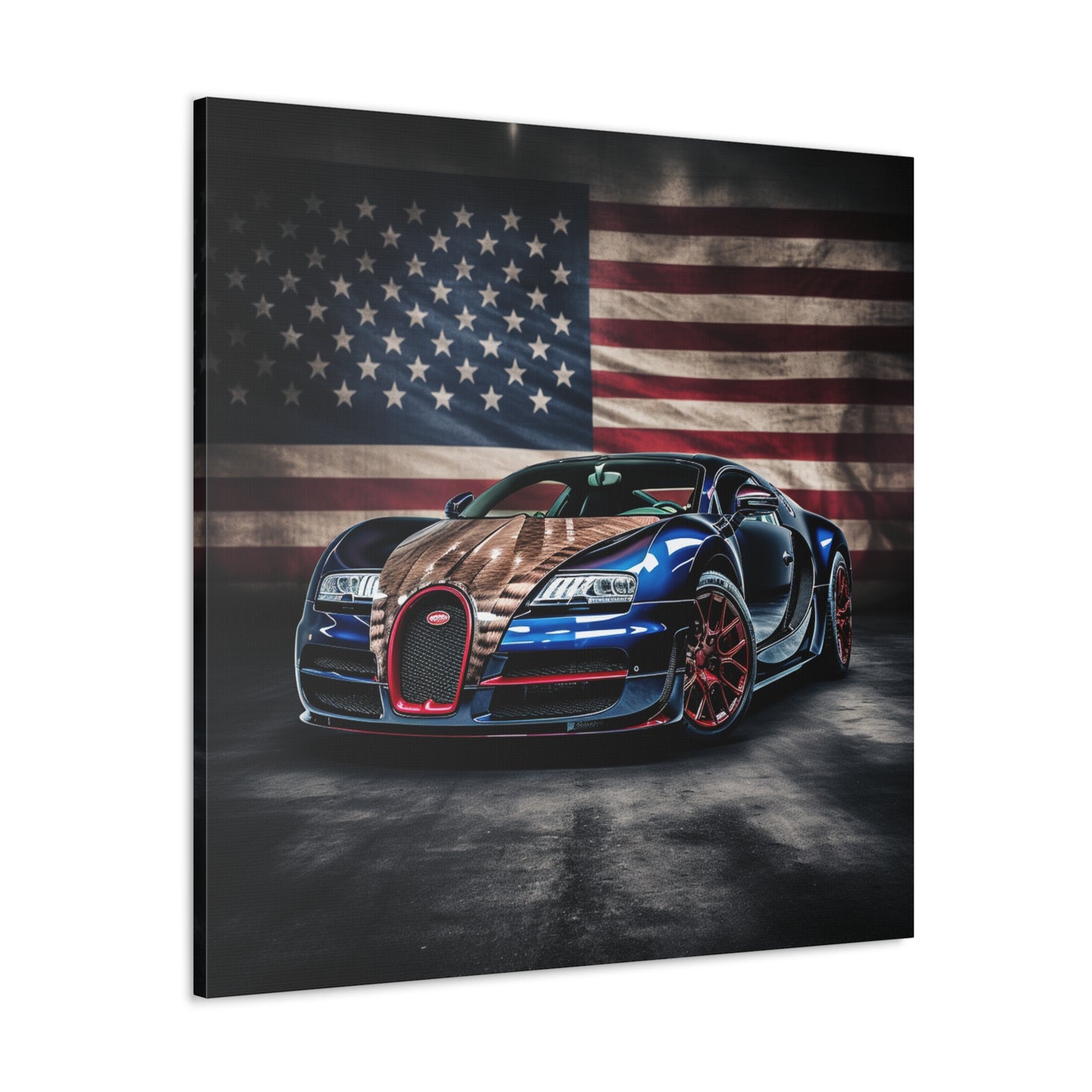 Canvas Gallery Wraps Bugatti American Flag 4