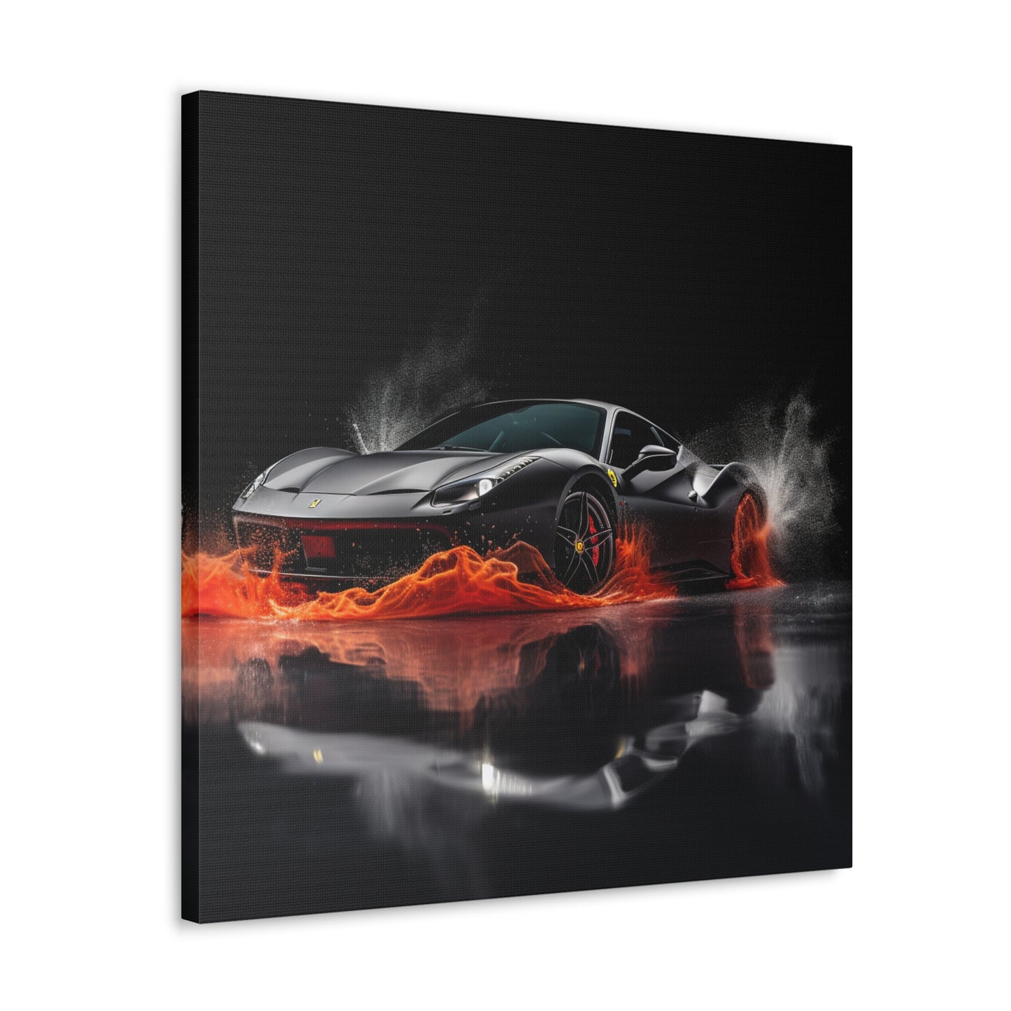 Canvas Gallery Wraps Ferrari Water Splash 3