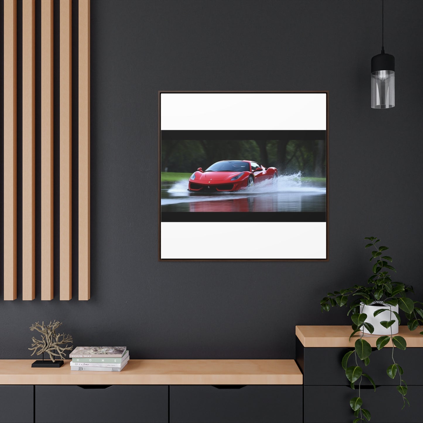 Gallery Canvas Wraps, Square Frame Water Ferrari Splash 2