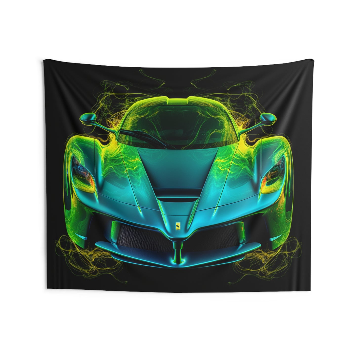 Indoor Wall Tapestries Ferrari Neon 2