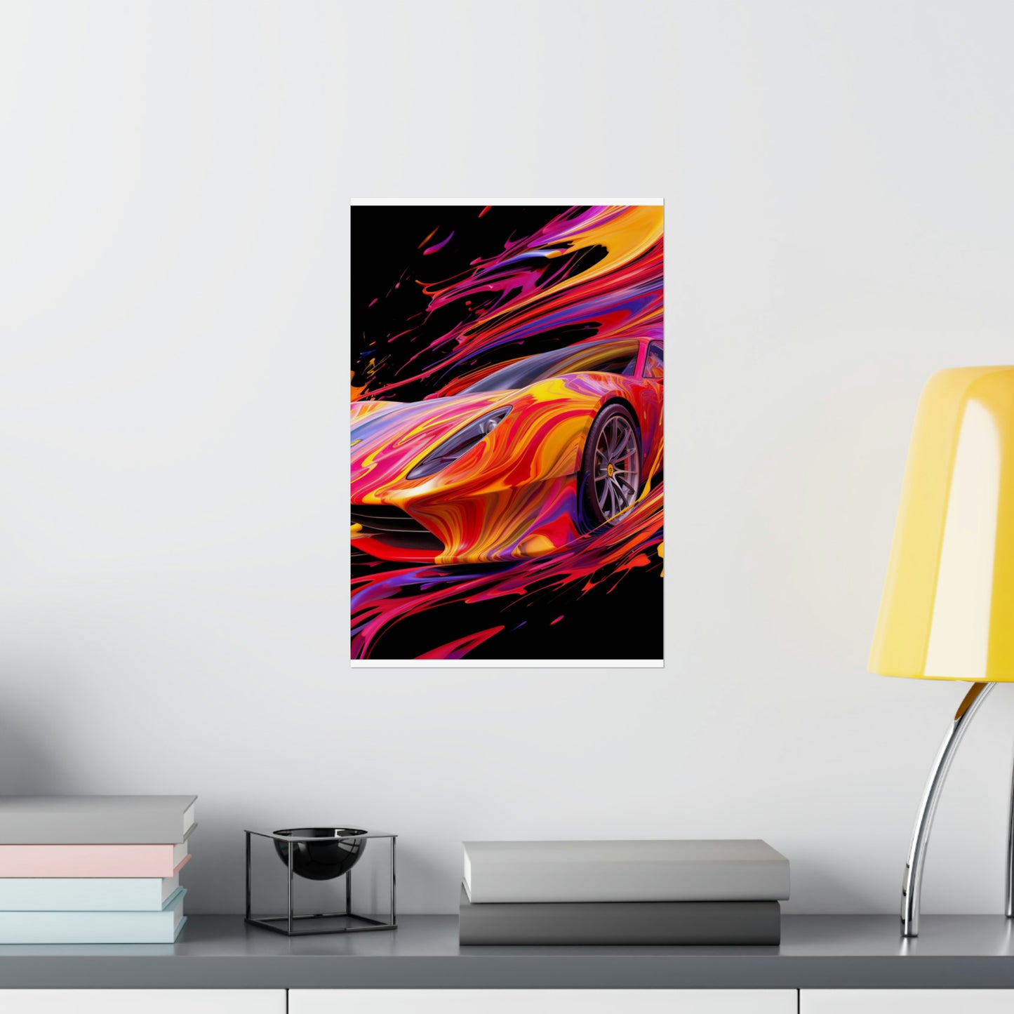 Premium Matte Vertical Posters Ferrari Water Fusion 2