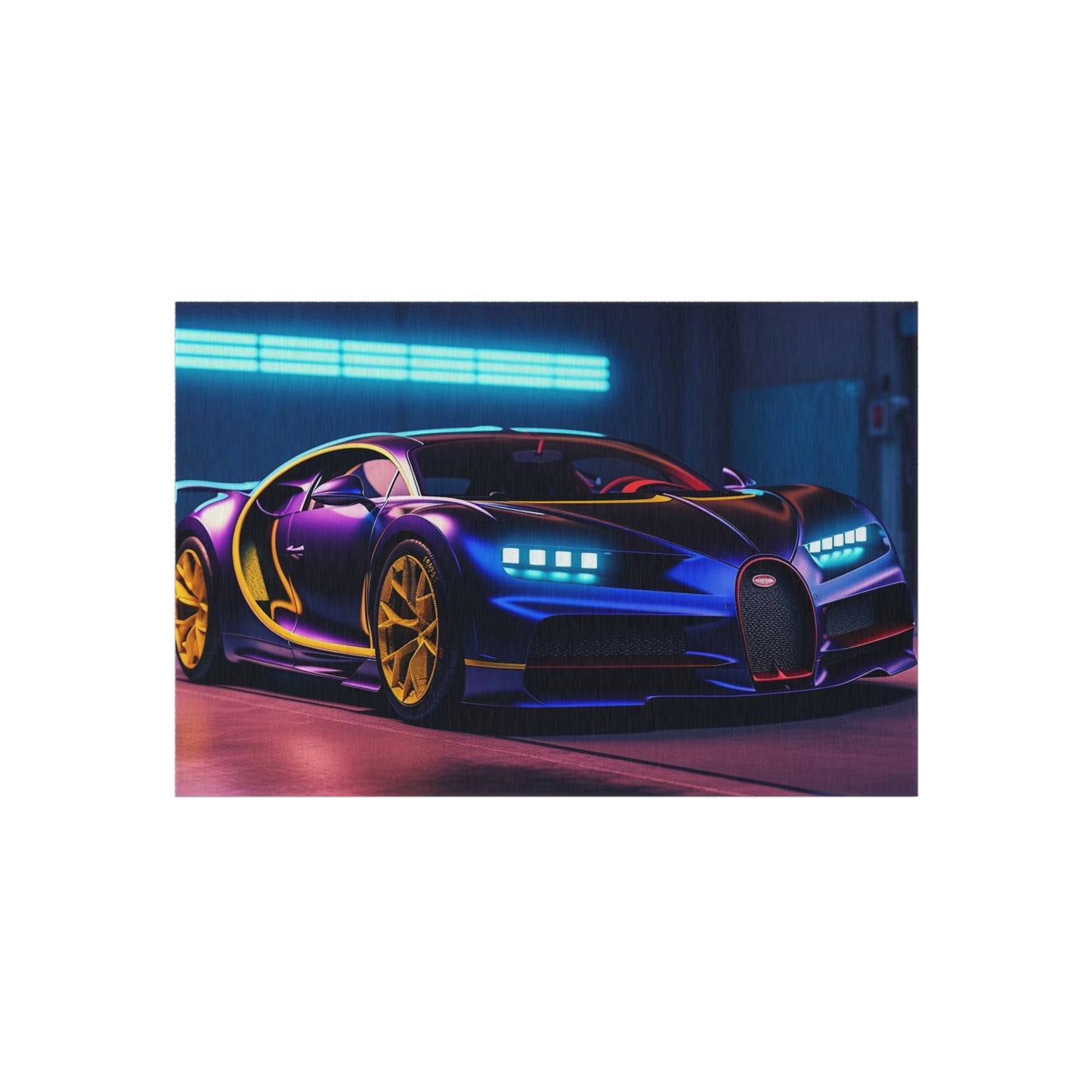 Outdoor Rug  Hyper Bugatti Neon Chiron 4