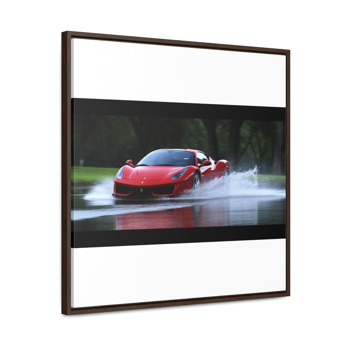 Gallery Canvas Wraps, Square Frame Water Ferrari Splash 2