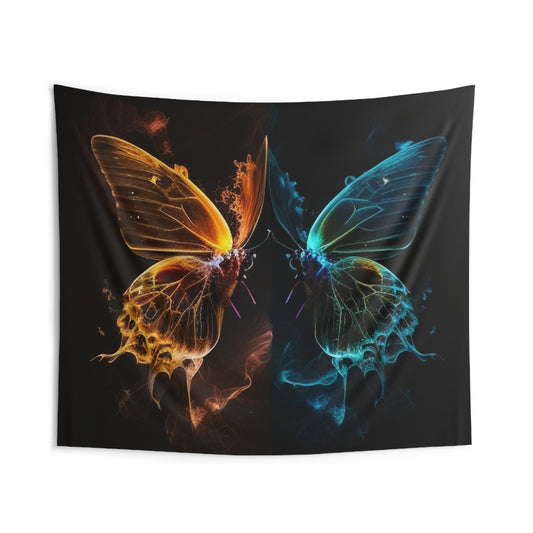 Indoor Wall Tapestries Kiss Neon Butterfly 1