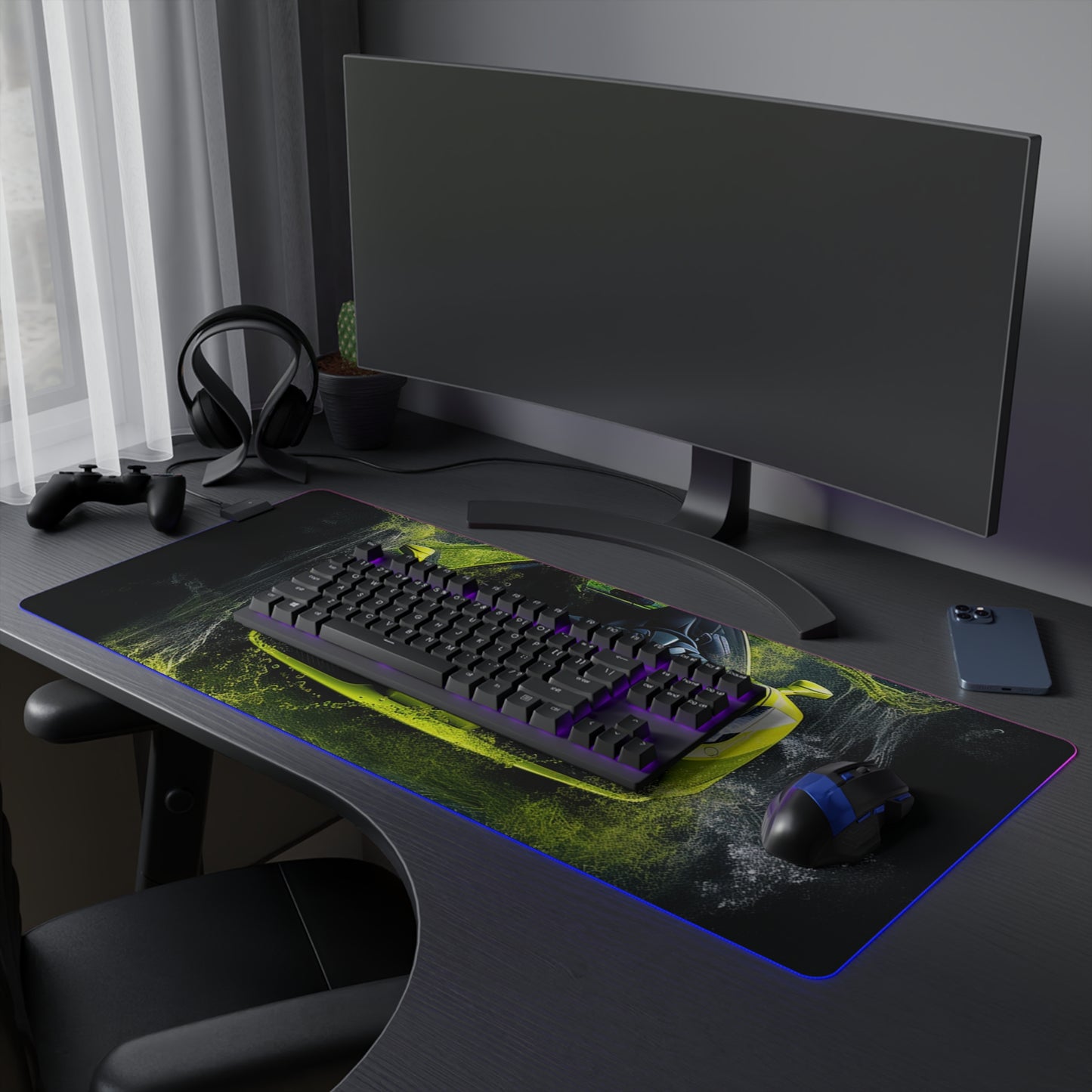 LED Gaming Mouse Pad Farrari Water 4