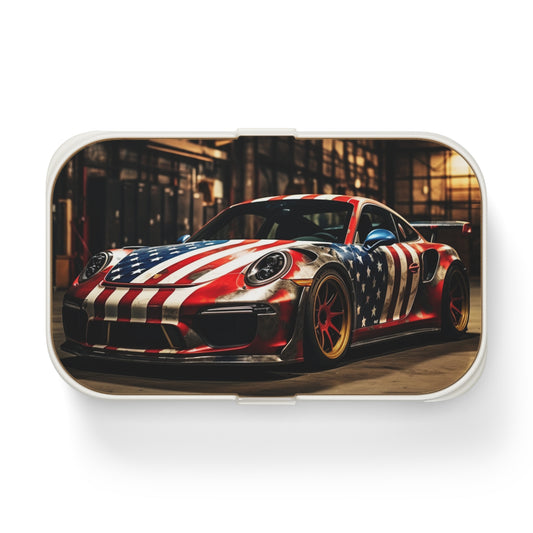 Bento Lunch Box American Flag Porsche 4