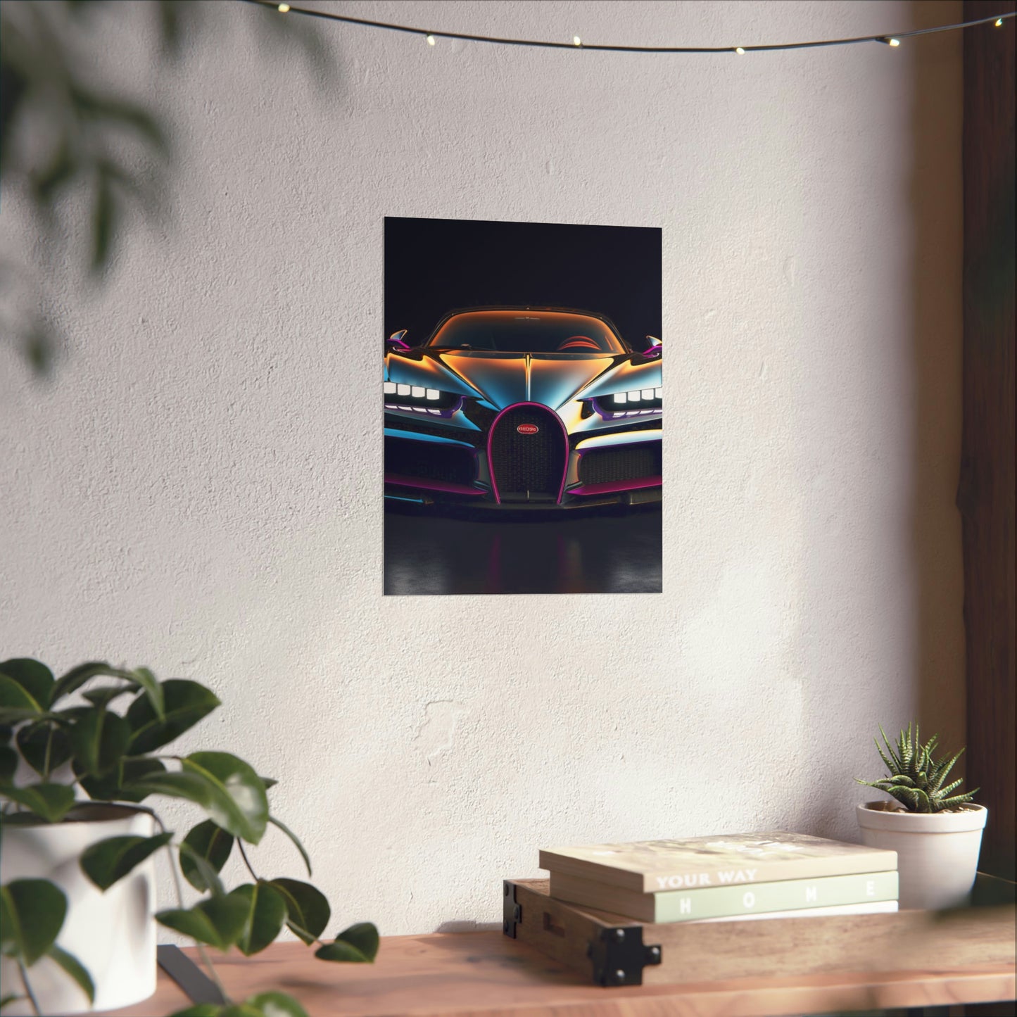 Premium Matte Vertical Posters Hyper Bugatti Chiron 1