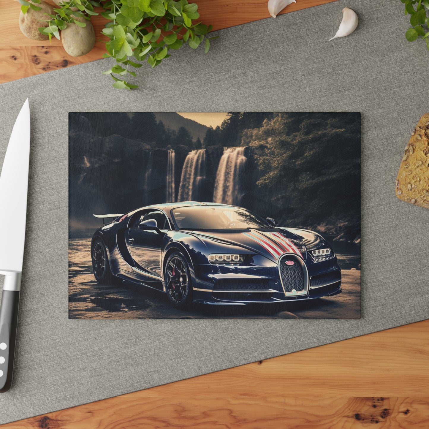 Glass Cutting Board Bugatti Waterfall 2