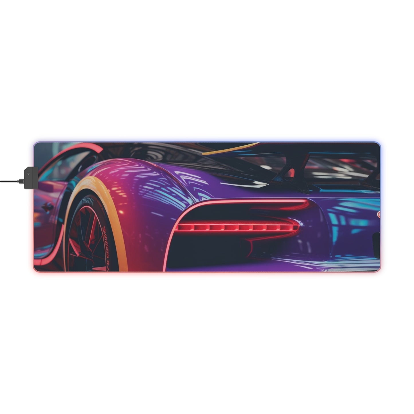 LED Gaming Mouse Pad Hyper Bugatti Neon Chiron 3