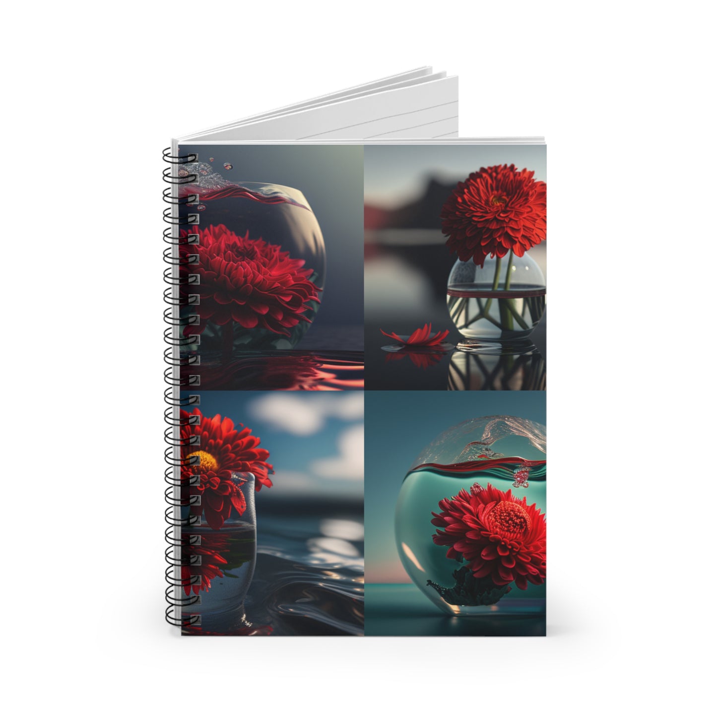 Spiral Notebook - Ruled Line Chrysanthemum 5