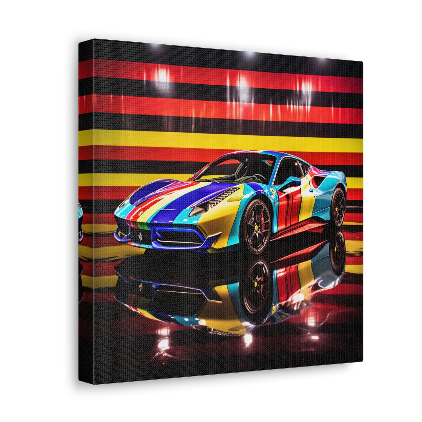 Canvas Gallery Wraps Hyper Colorfull Ferrari 2