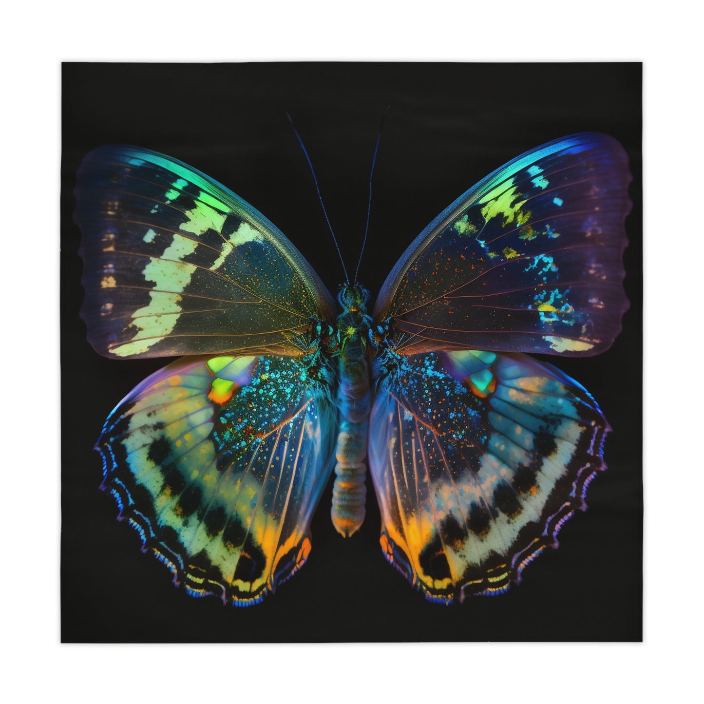 Tablecloth Neon Butterfly Flair 4