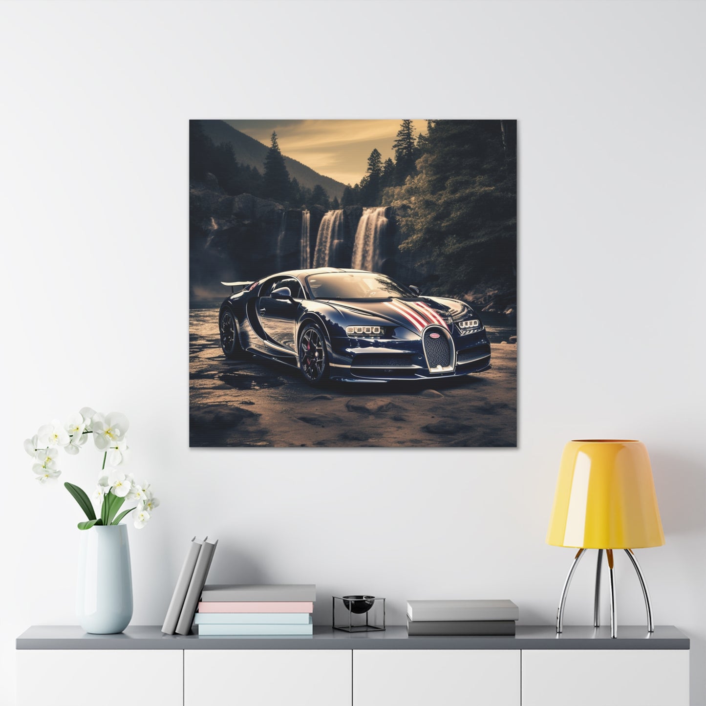 Canvas Gallery Wraps Bugatti Waterfall 2