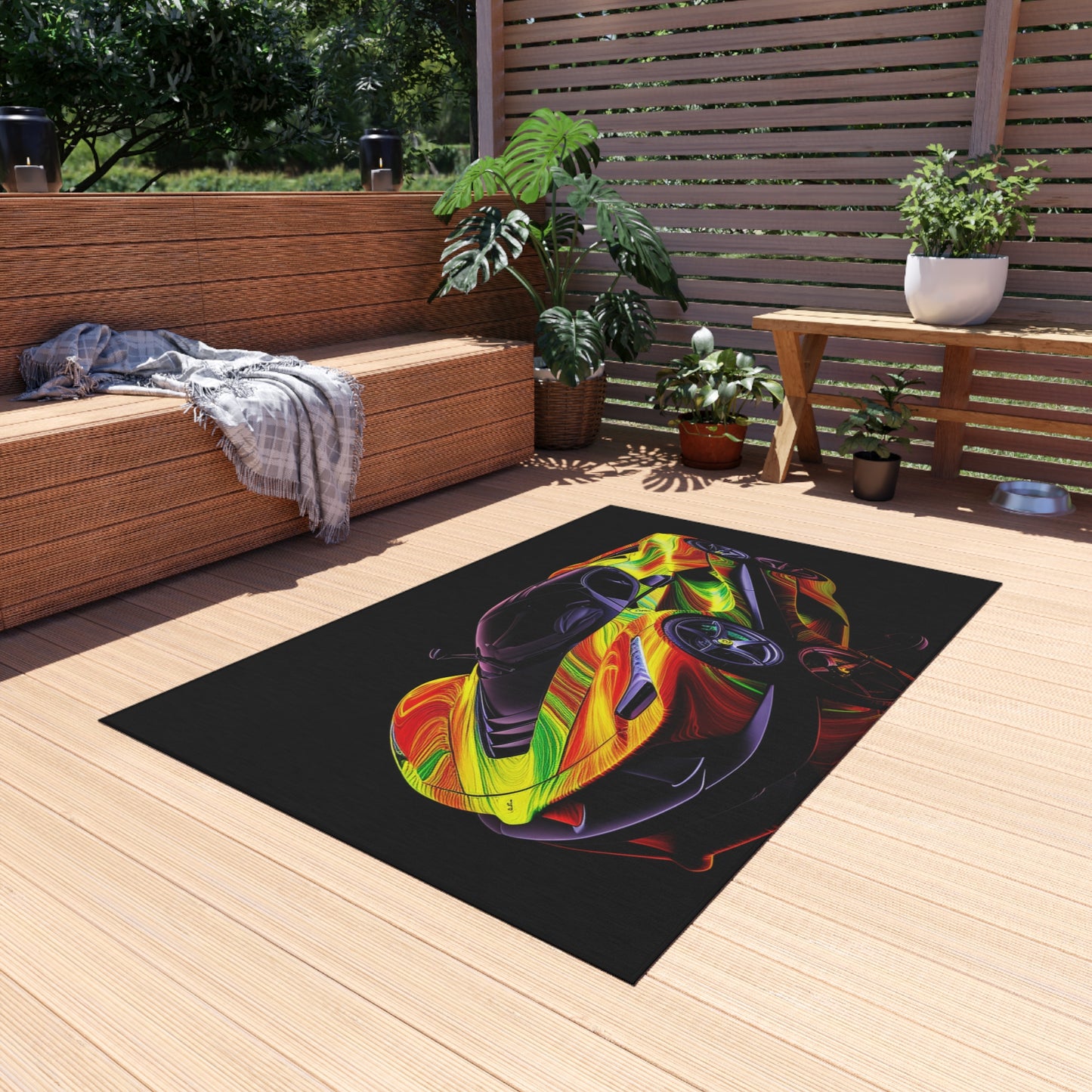 Outdoor Rug  Ferrari Neon 4