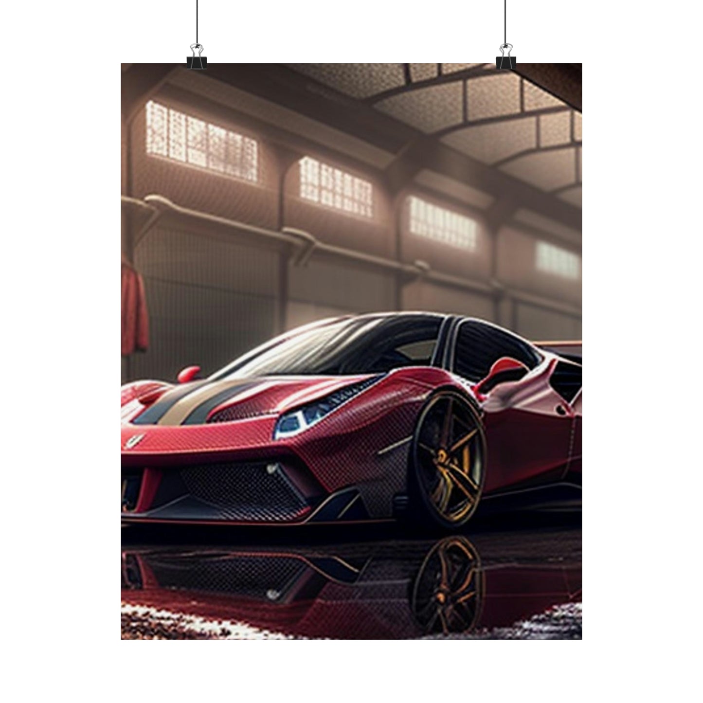 Premium Matte Vertical Posters Ferrari Hyper 4