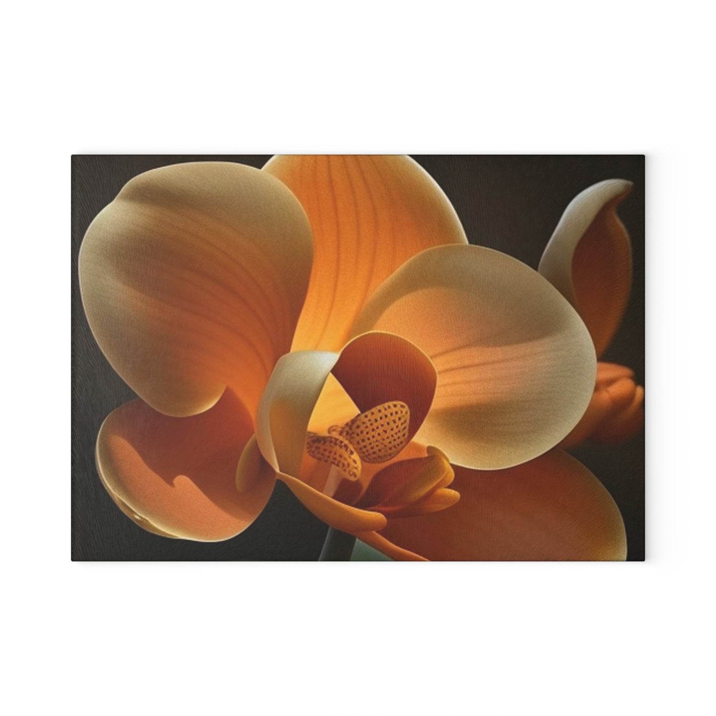 Glass Cutting Board Orange Orchid 4