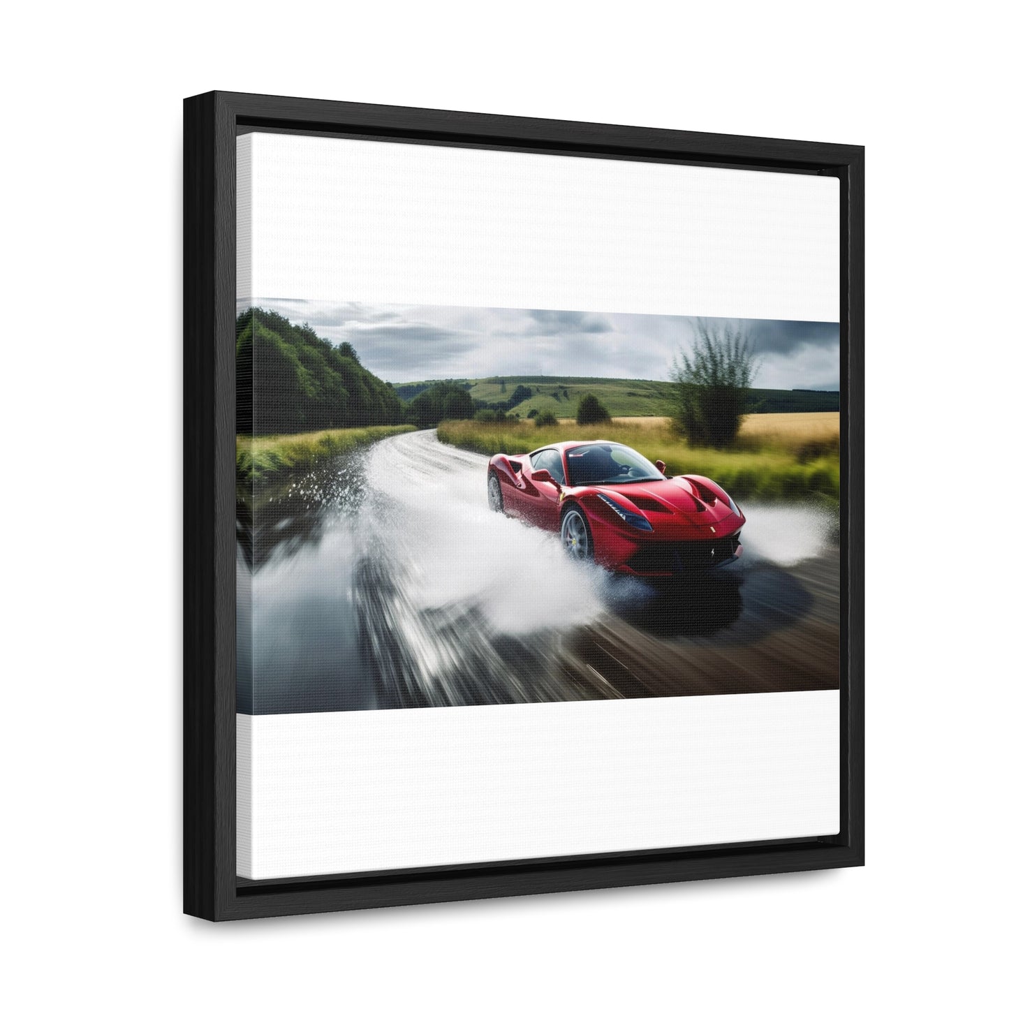 Gallery Canvas Wraps, Square Frame Water Ferrari Splash 4