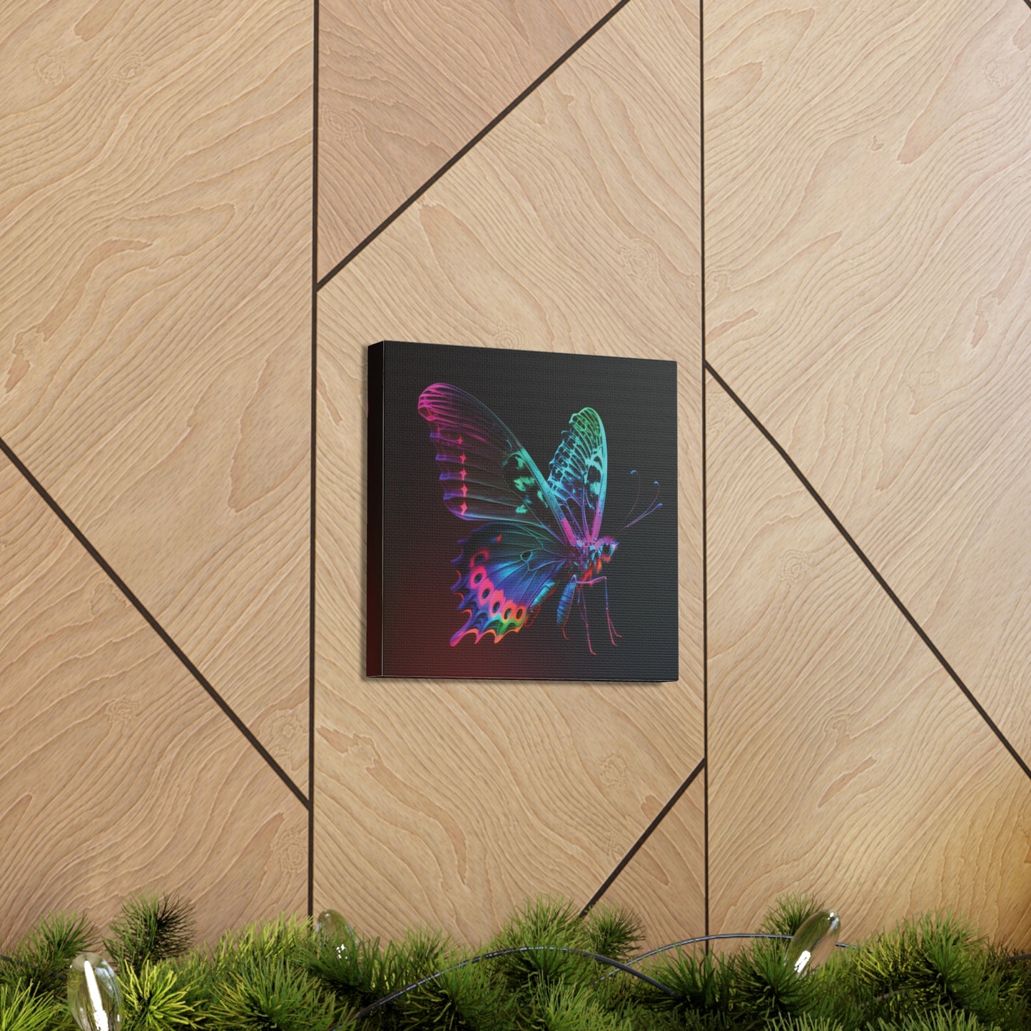 Canvas Gallery Wraps Raw Hyper Color Butterfly 1