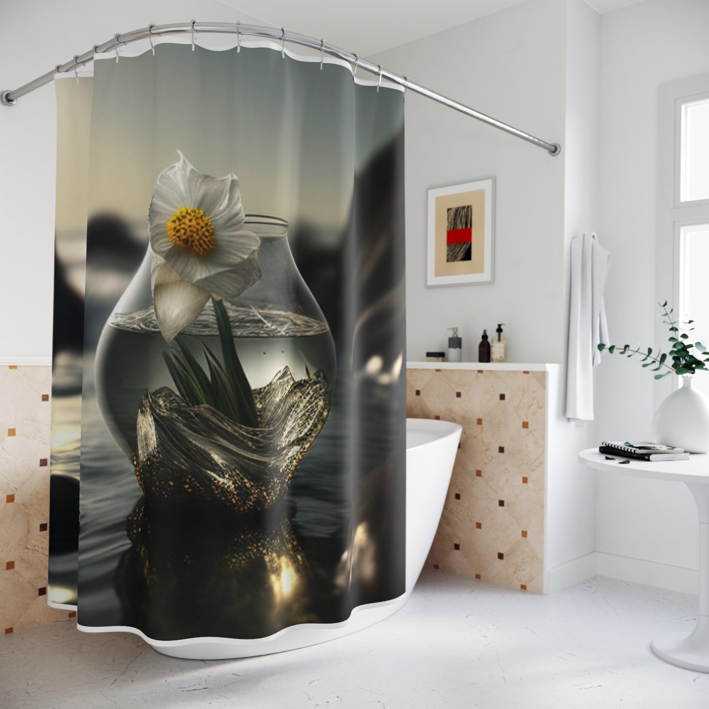 Polyester Shower Curtain Daffodil 1