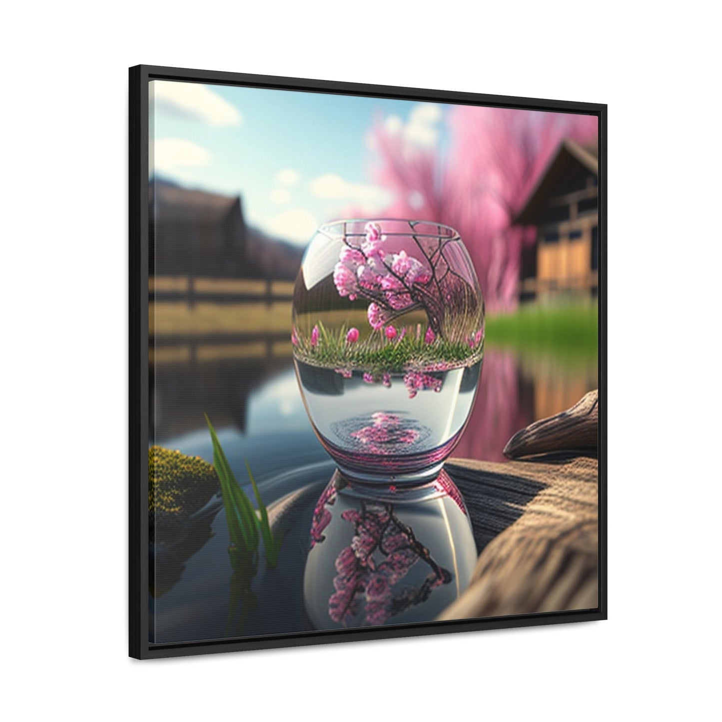 Gallery Canvas Wraps, Square Frame Cherry Blossom 2