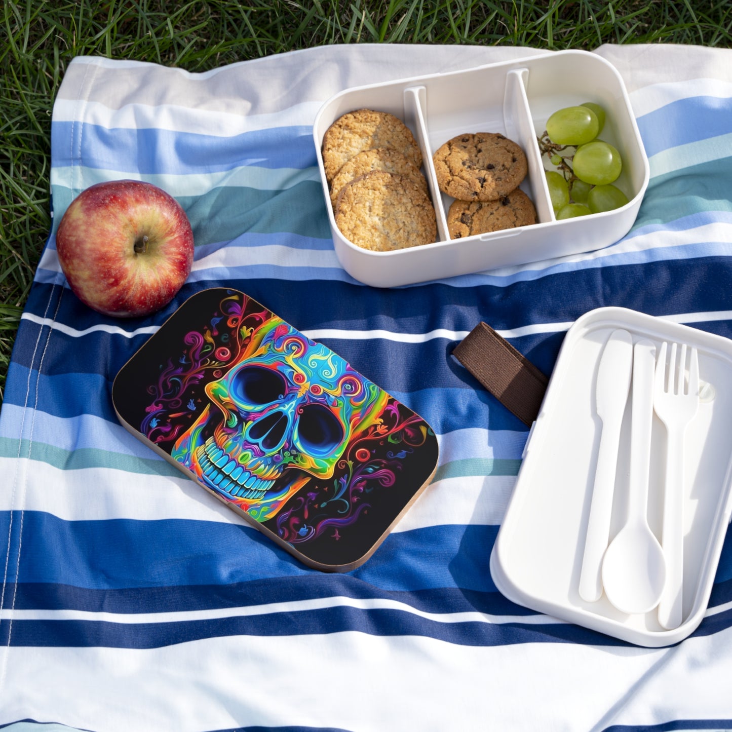 Bento Lunch Box Macro Skull Color 4