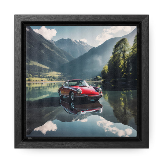 Gallery Canvas Wraps, Square Frame Porsche Lake 3