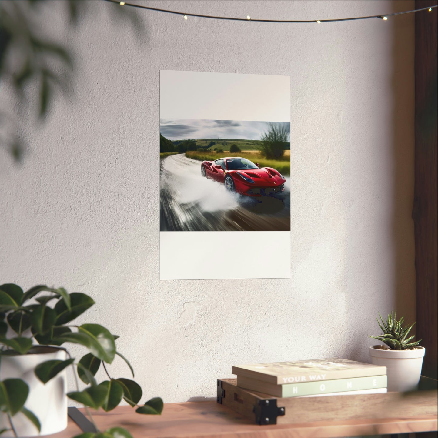 Premium Matte Vertical Posters Water Ferrari Splash 4