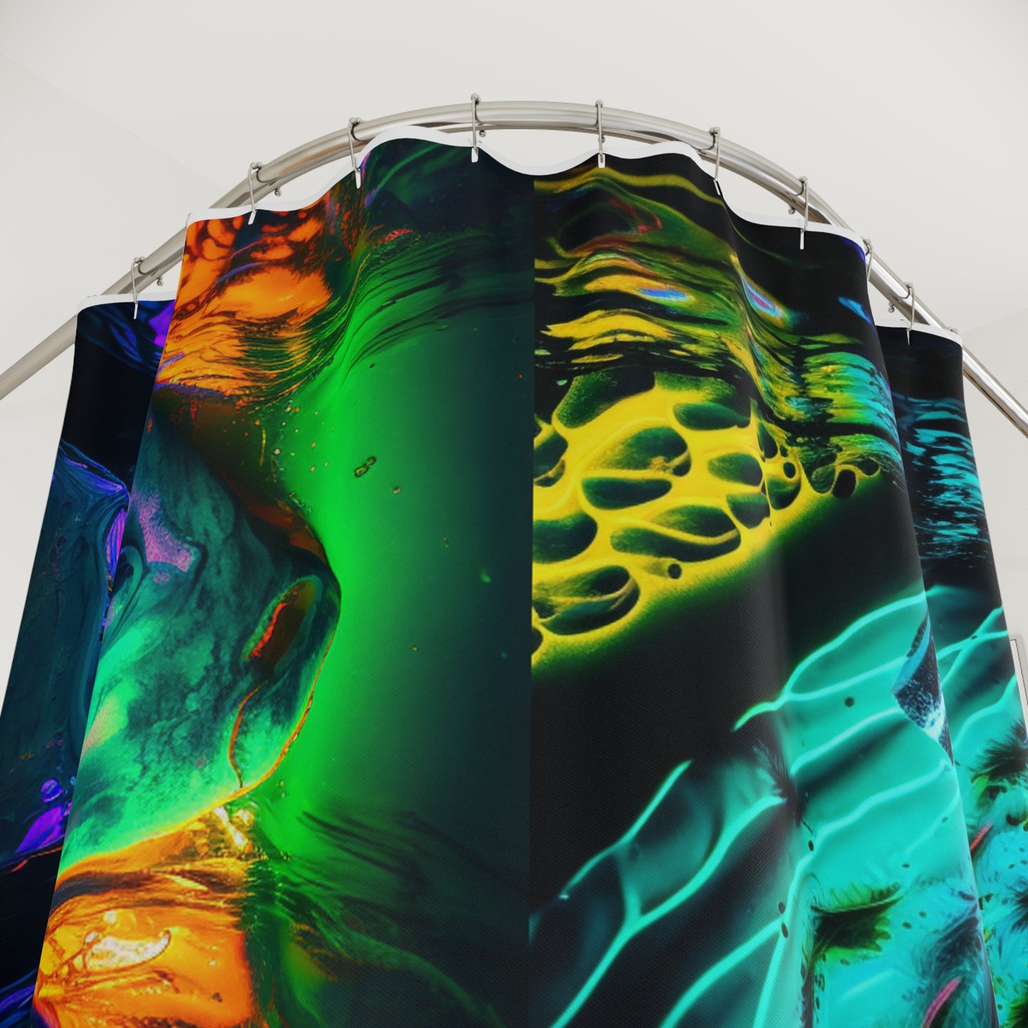 Polyester Shower Curtain Florescent Glow 5