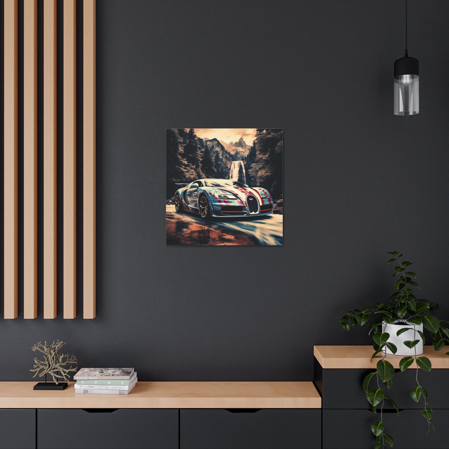 Canvas Gallery Wraps Bugatti Waterfall 1