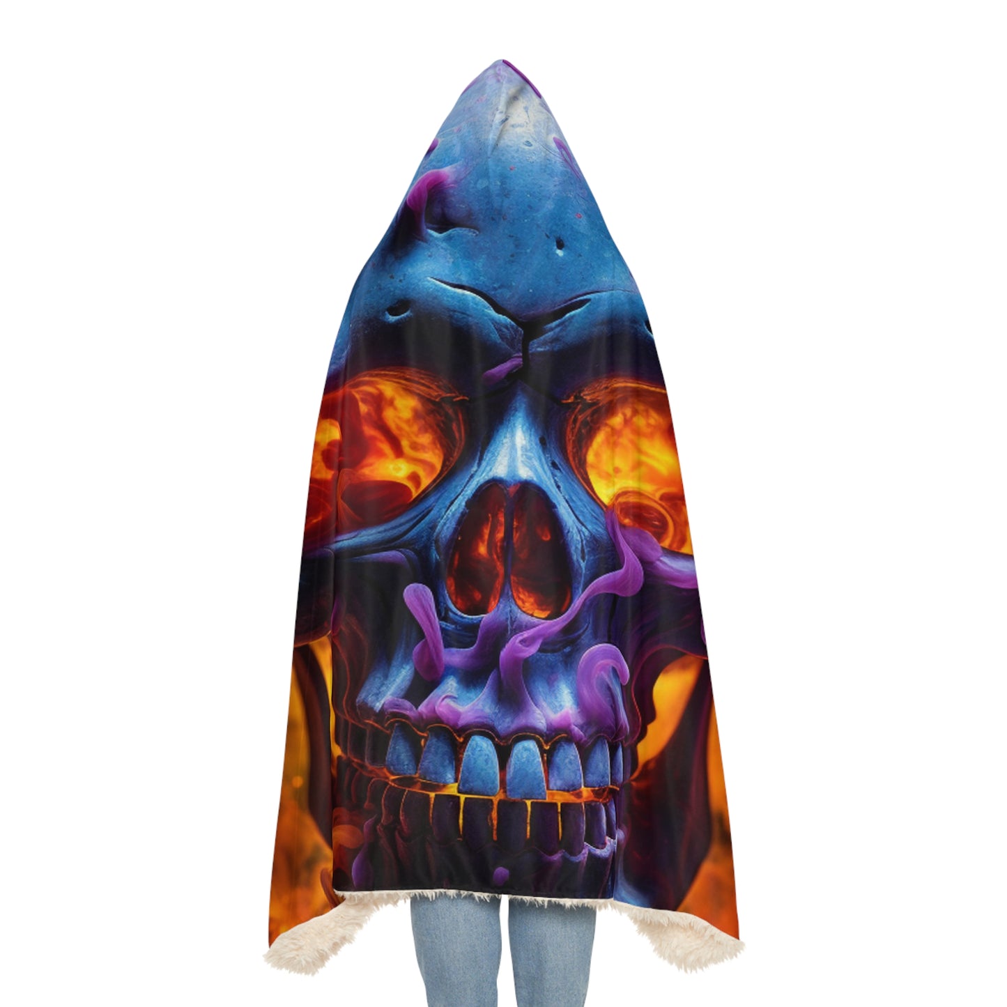 Snuggle Hooded Blanket Macro Skull 3