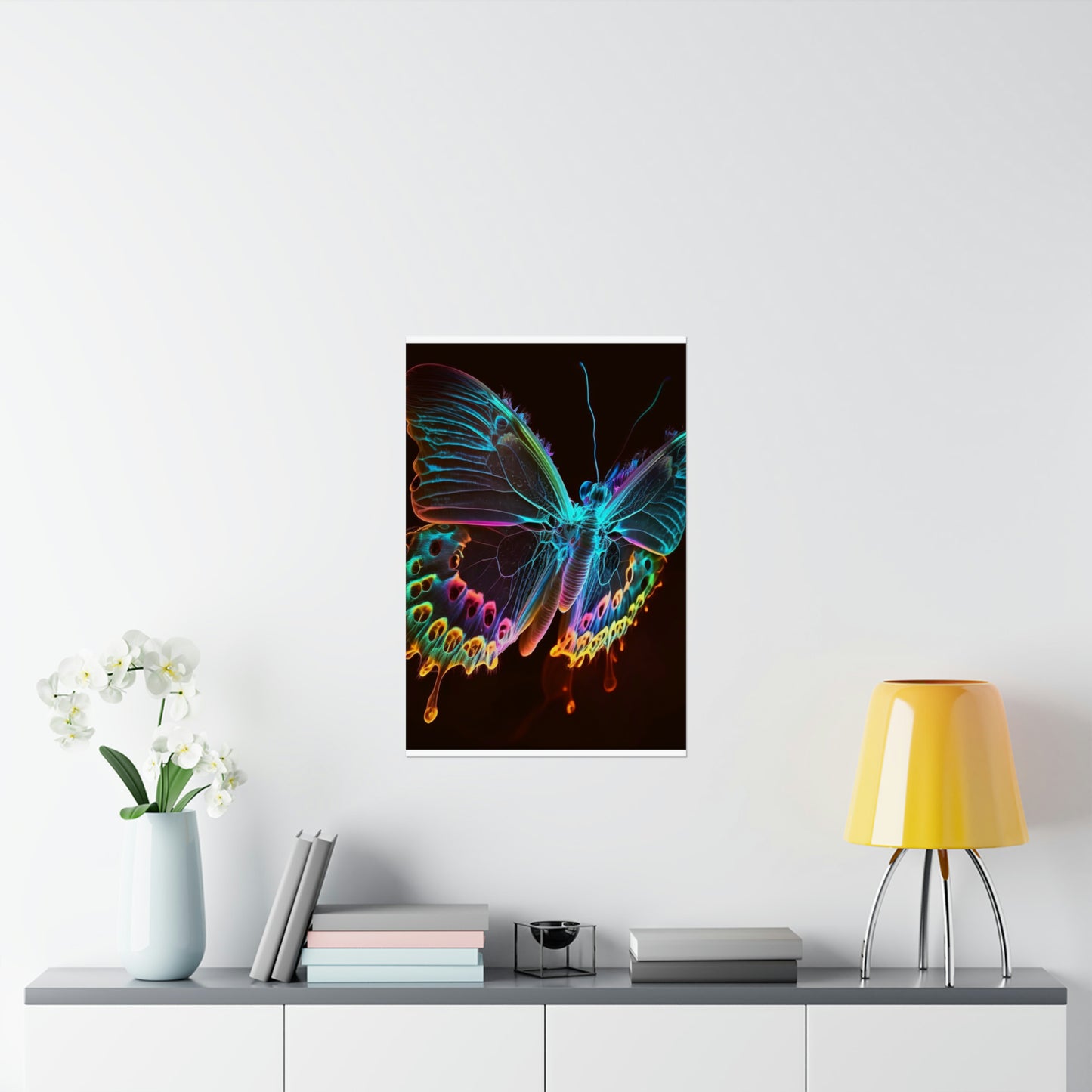 Premium Matte Vertical Posters Thermal Butterfly 2