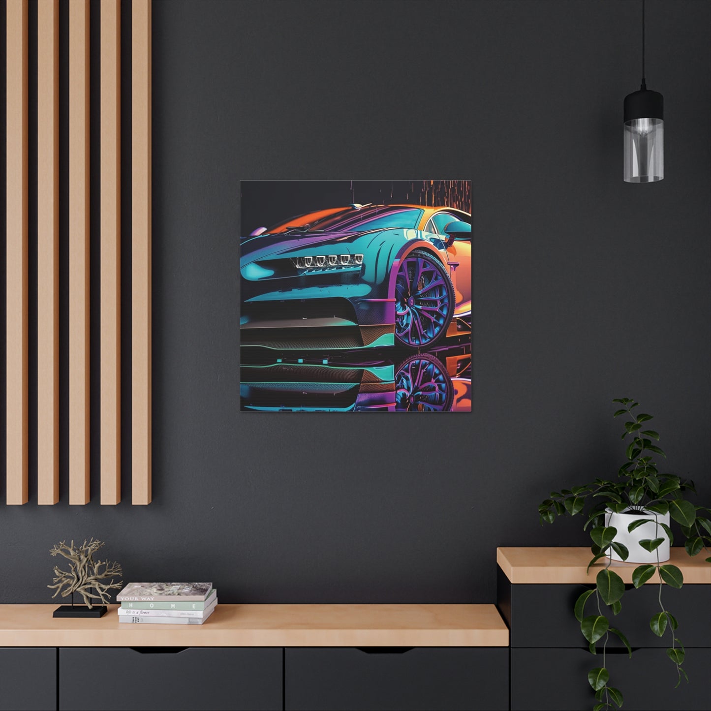 Canvas Gallery Wraps Bugatti Neon Chiron 1