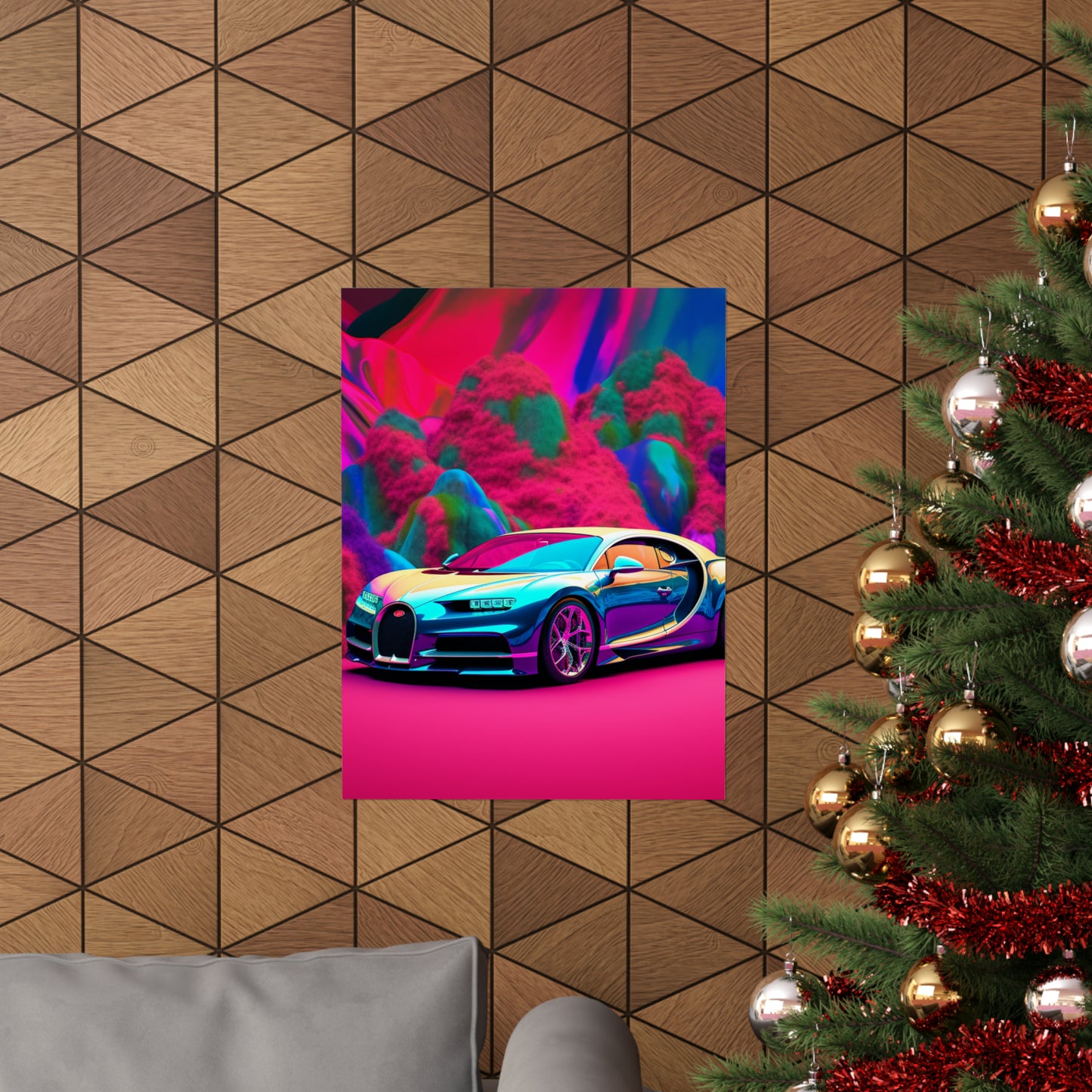 Premium Matte Vertical Posters Florescent Bugatti Flair 4