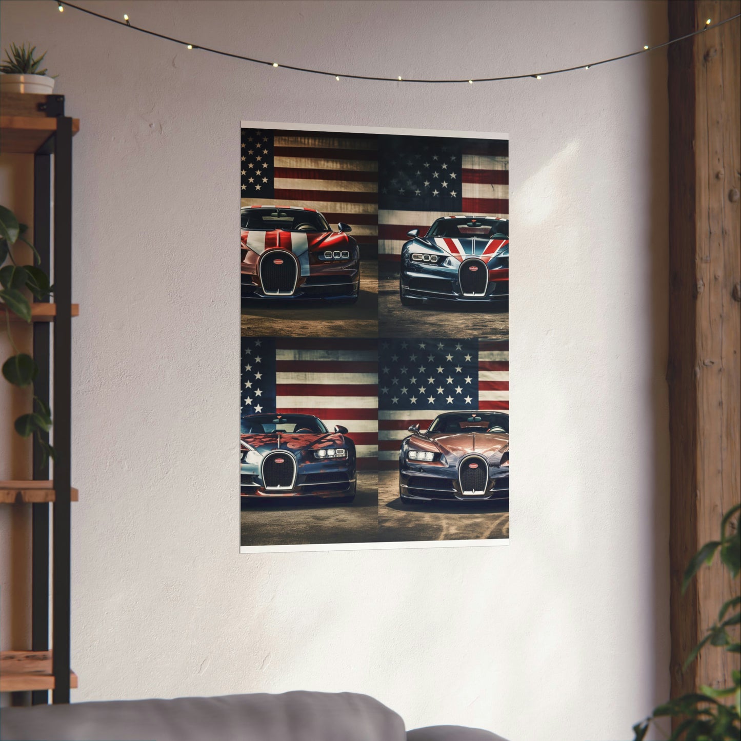 Premium Matte Vertical Posters Bugatti Flag 5