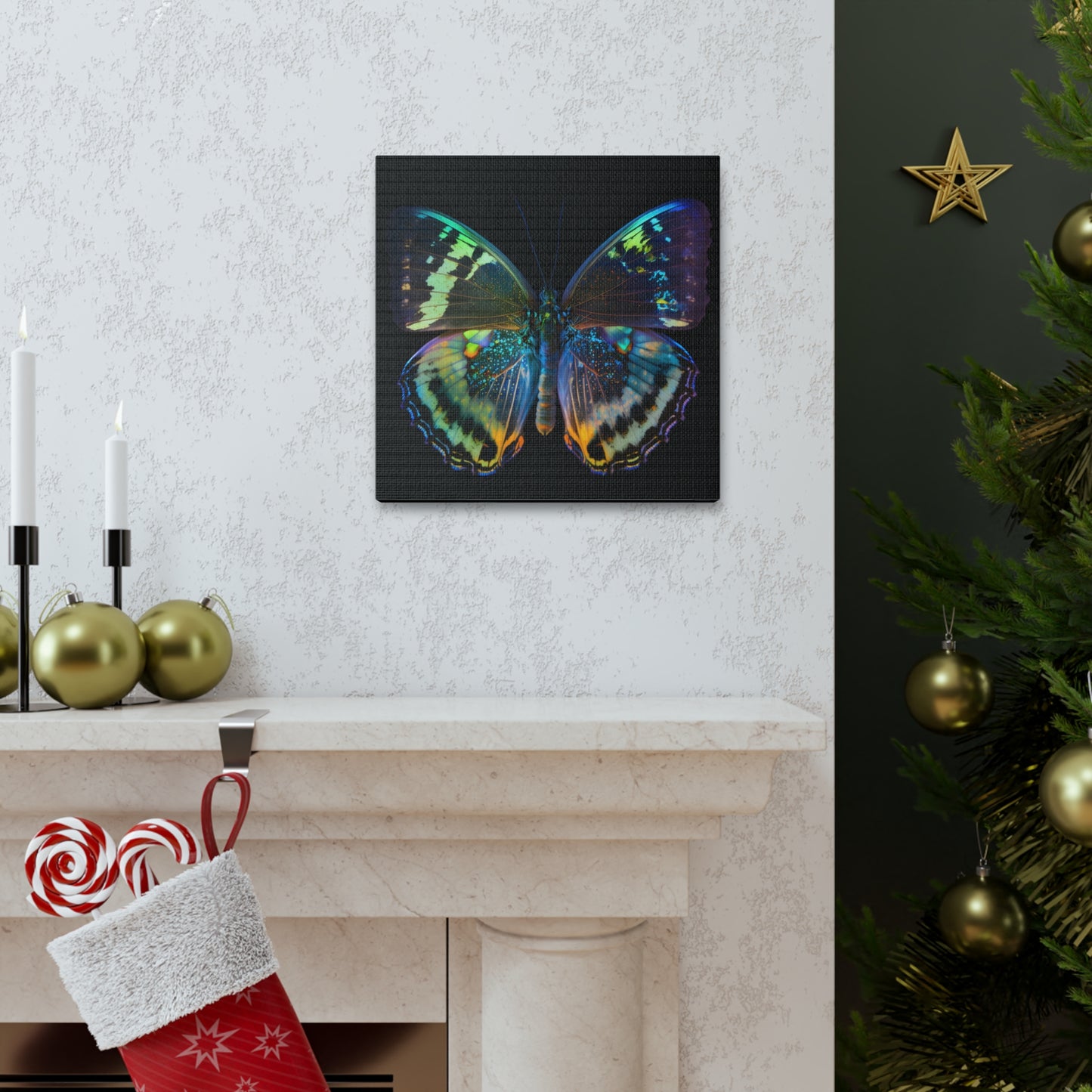 Canvas Gallery Wraps Neon Butterfly Flair 4