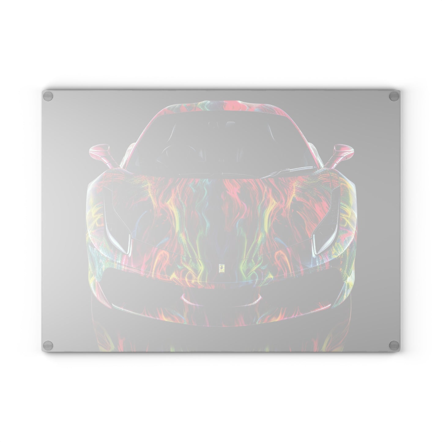 Glass Cutting Board Ferrari Color 1