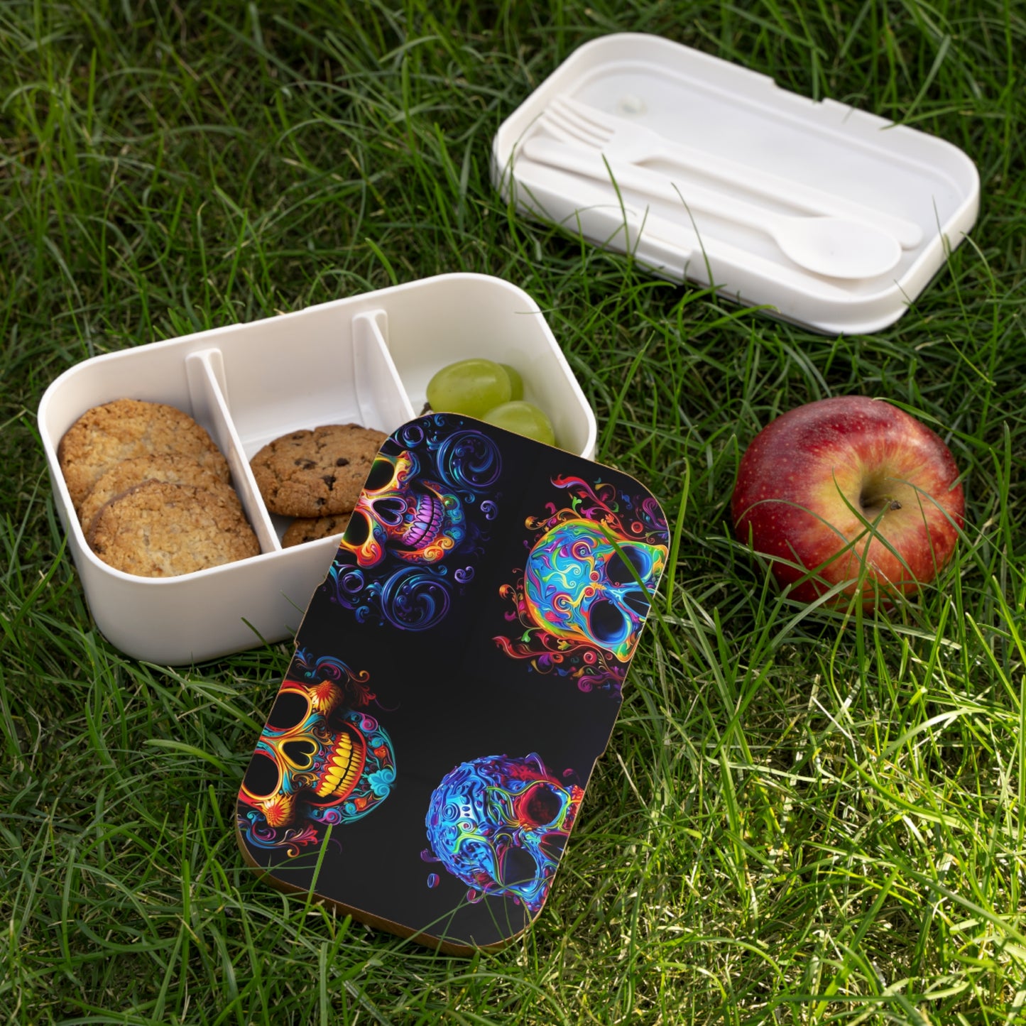 Bento Lunch Box Macro Skull Color 5