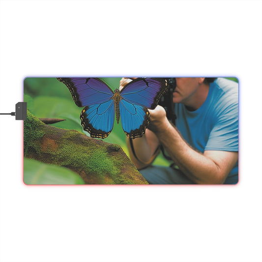 LED Gaming Mouse Pad Jungle Butterfly 4