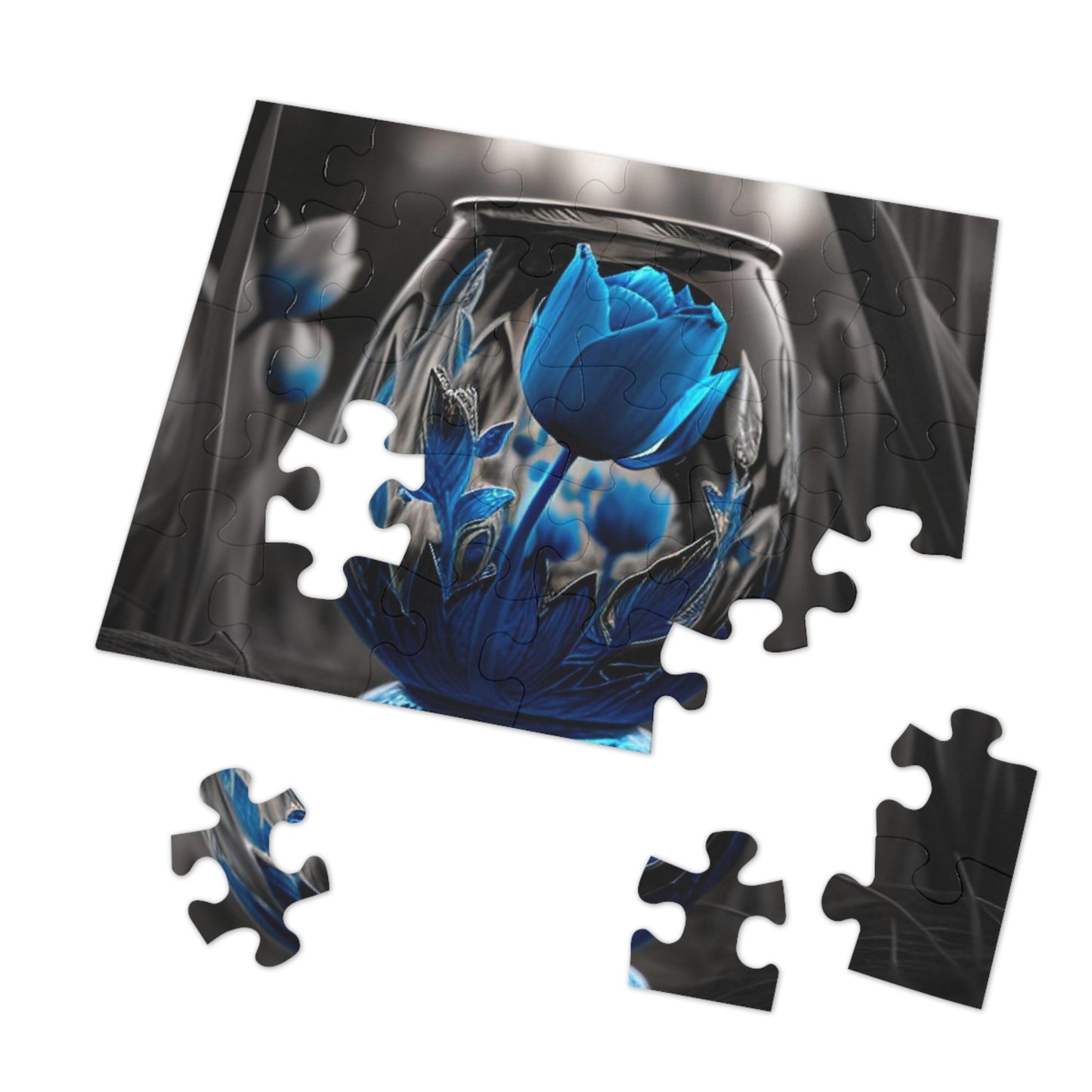 Jigsaw Puzzle (30, 110, 252, 500,1000-Piece) Tulip Blue 2
