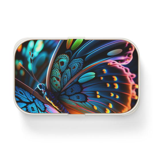 Bento Lunch Box Neon Butterfly Macro 2