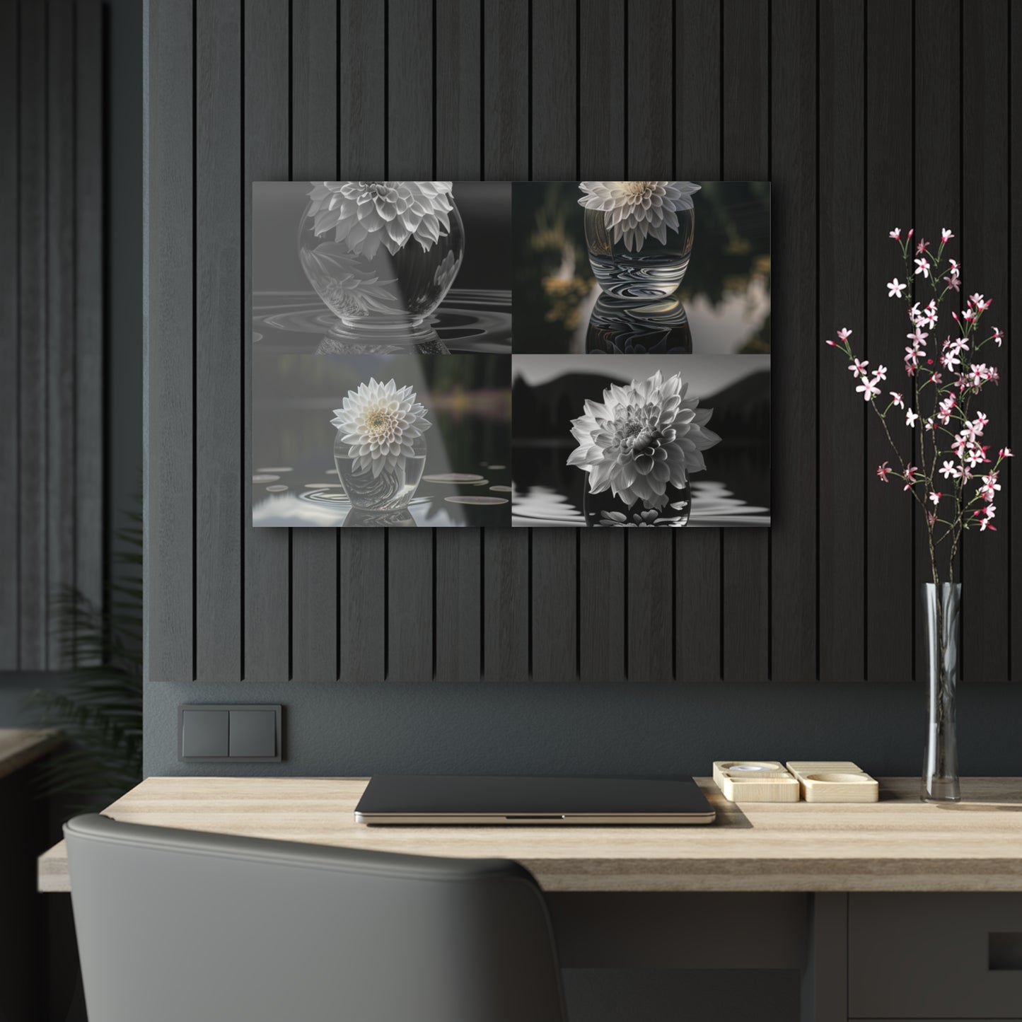 Acrylic Prints White Dahlia 5