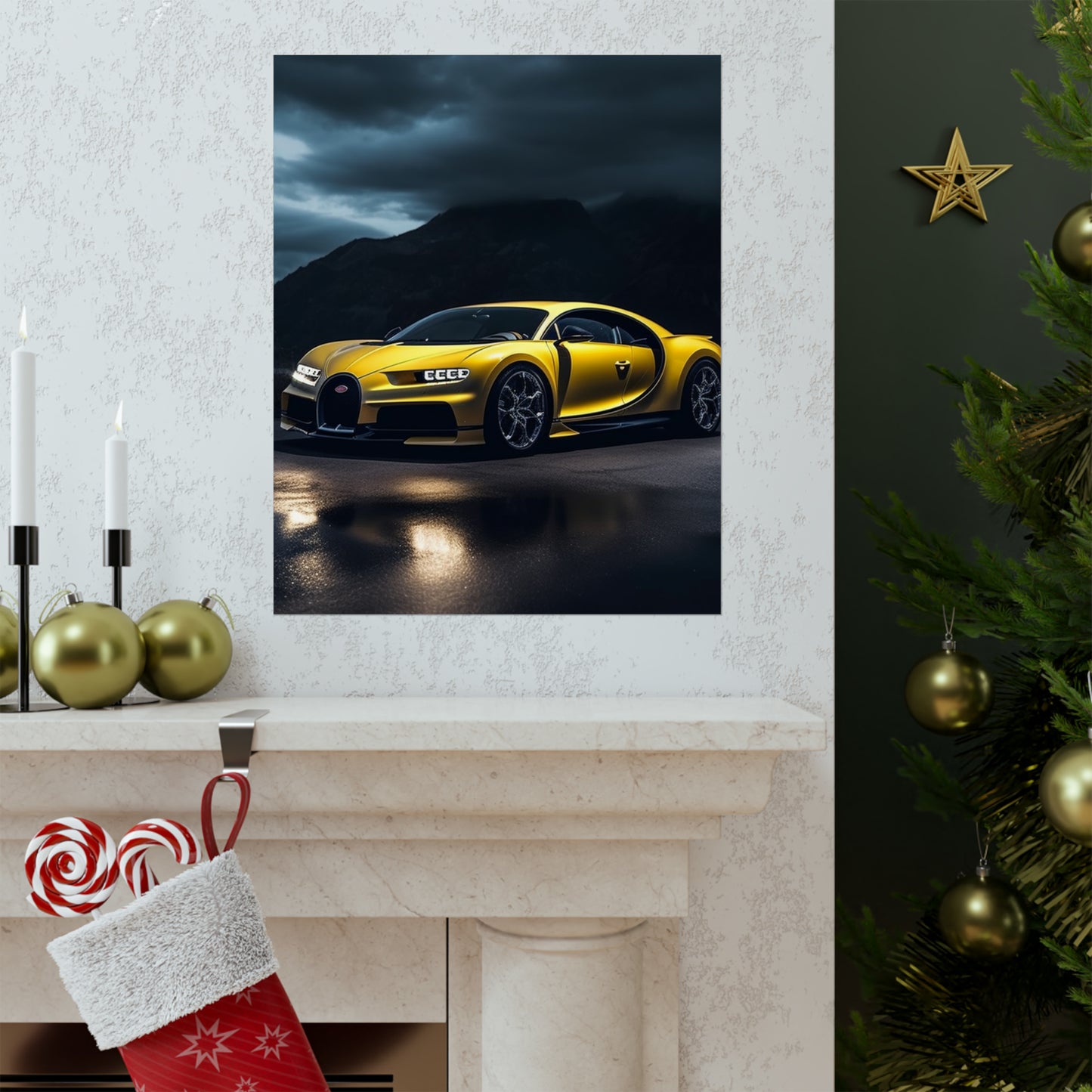 Premium Matte Vertical Posters Bugatti Real Look 4